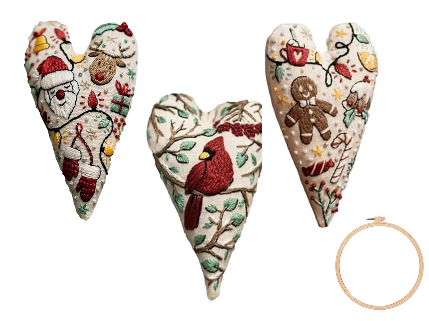 DIY Embroidery Christmas Ornament Kits Christmas Tree Hanging Ornament