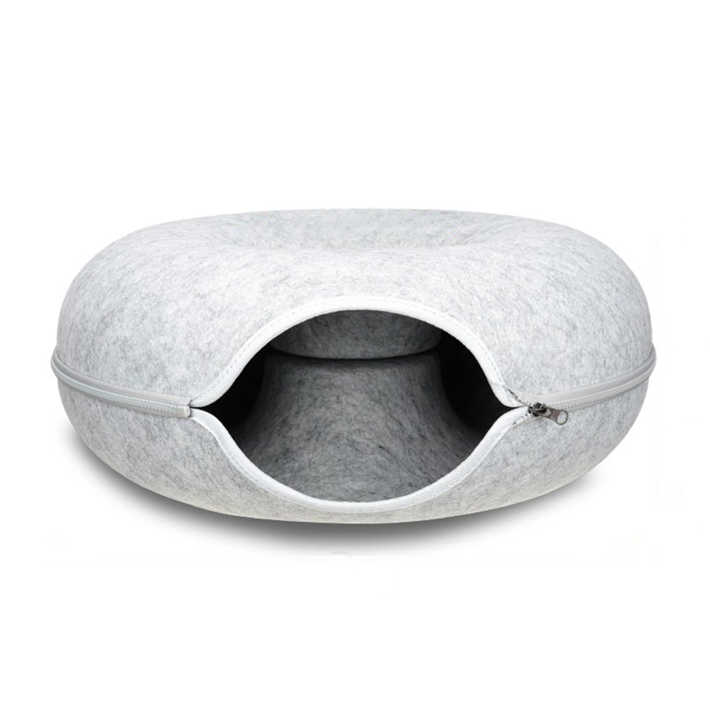 Cat Tunnel Bed Felt Circular Cat Cave