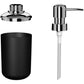 6 Piece Bathroom Accessories Set Soap Dish Soap Dispenser Toothbrush Holder Toilet Brush Trash Bin