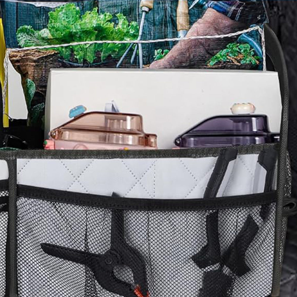 Collapsible Car Trunk Organizer with 6 Pockets Reinforced Handles