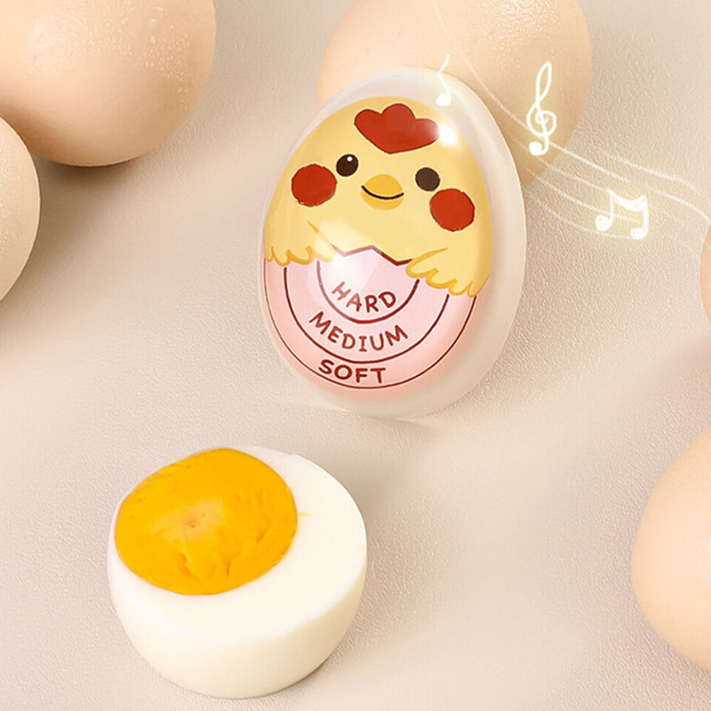 2Pcs Resin Boiled Egg Color Changing Temperature Timer
