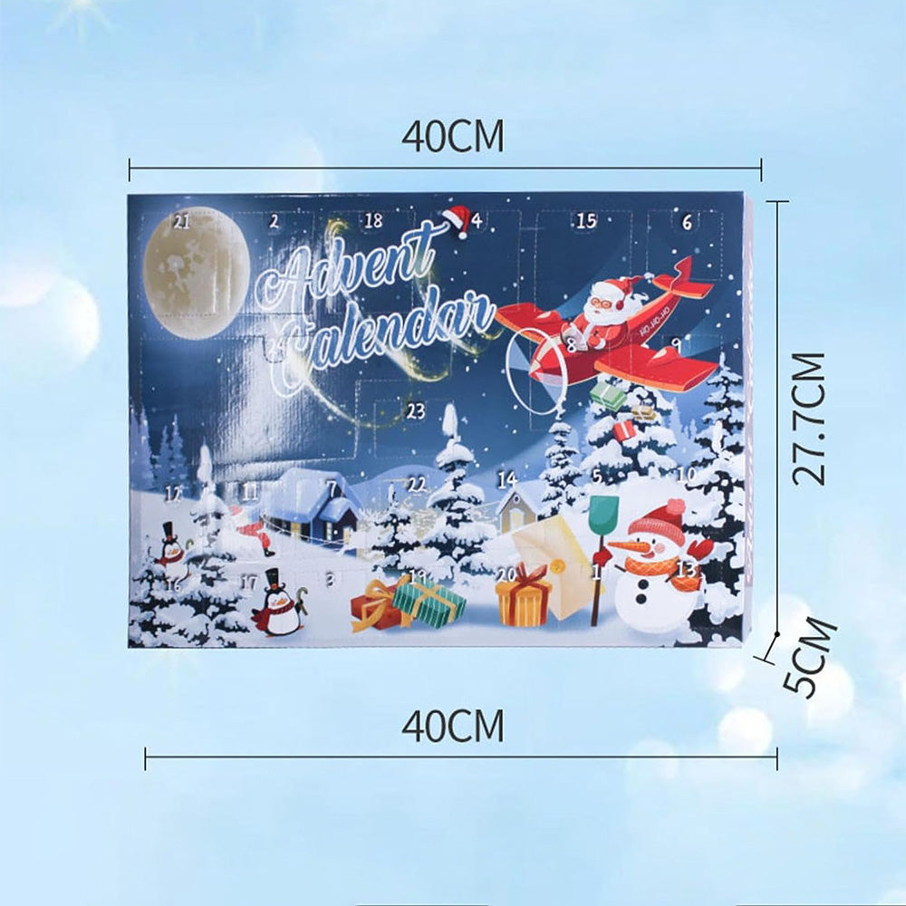 Christmas Calendar 24 Days of Wooden Brain Teaser Puzzles Toys Kit