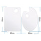 2Pcs Acrylic Painting Palette Transparent Color Mixing Board for Watercolor Acrylic Oil Paint