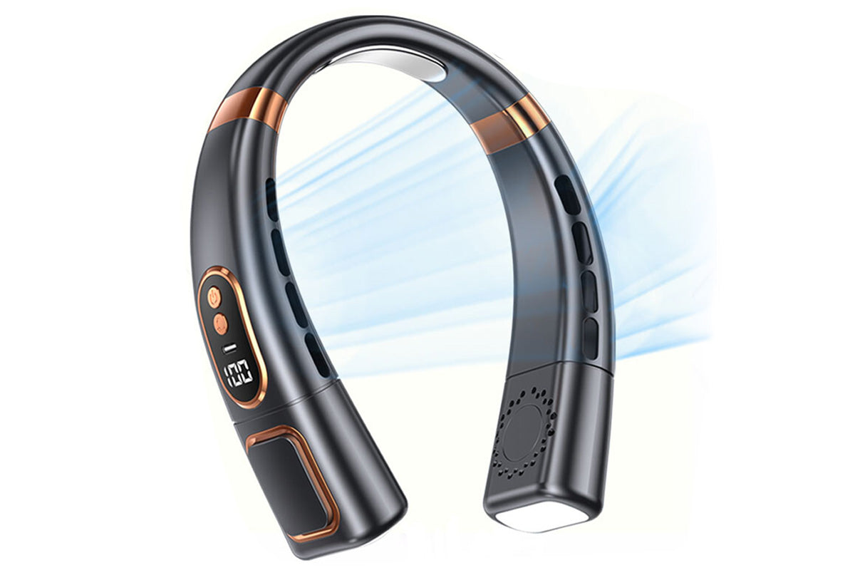 Neck Air Conditioner Wearable Personal Fan Neck Fan With Cooling Plate