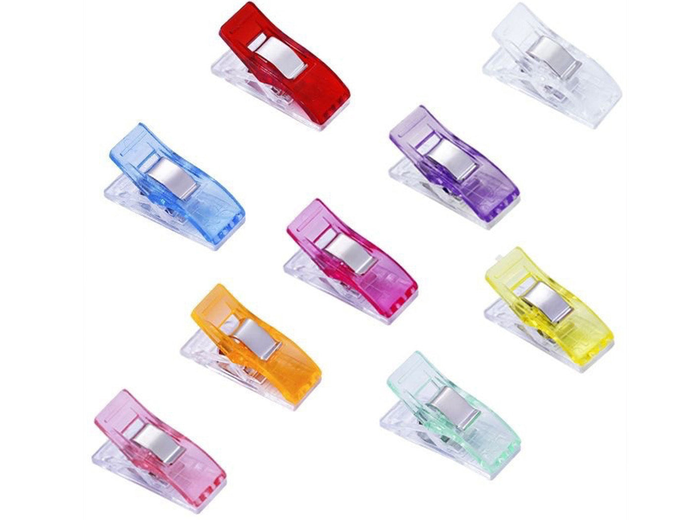 50Pcs Sewing Clips Quilting Clips Fabric Clips Assorted Colors Sewing Clips