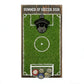 Soccer Field Wall Mounted Bottle Opener with Goal Net Cap Catcher Football Themed Beer Cap Opener