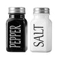 2Pcs Kitchen Salt and Pepper Shakers Set with Stainless Steel Lids for Restaurants