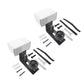 2Pcs Wall Mounted Sliding Barn Door Floor Guide for Flush Bottom Adjustable Stay Rollers