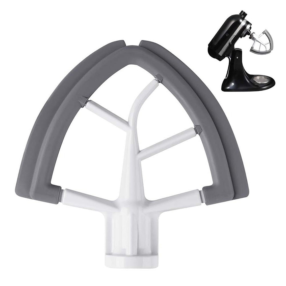 Silicone Coated Dual Edge Beater Compatible with KitchenAid 4.5–5 Quart Stand Mixer