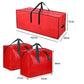 3pcs Large Christmas Tree Storage Bags PE Water-Resistant with Reinforced Handles and Zipper