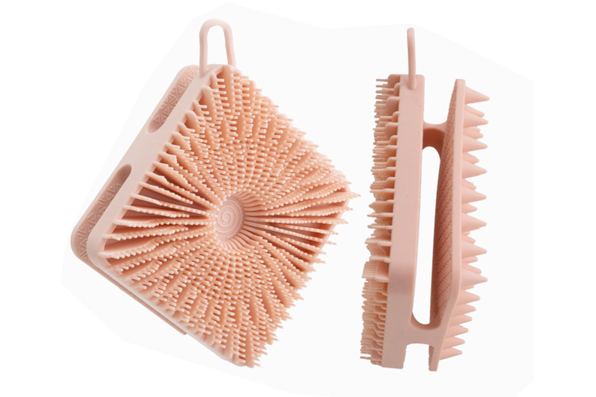Dual Sided 2 In 1 Silicone Body Shower Scrubber Body Brush Buffer Scrubber