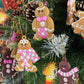 12PCS Gingerbread Man Christmas Decoration For Tree Hanging Pendant For Christmas Tree