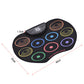Portable Tabletop Roll-Up Electronic Drum Kit