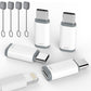 4Pcs Lightning to USB C Data Transfer Adapter for iPhone 15 16 Samsung S24
