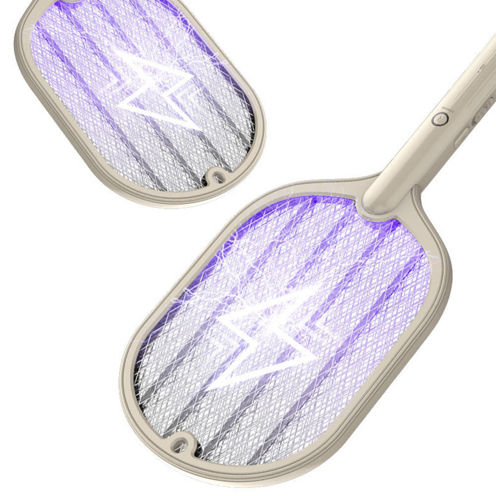 Smart Electric Fly Swatter 2 in 1 UV Light Mosquito Trap 3 Layer Grid USB Charging