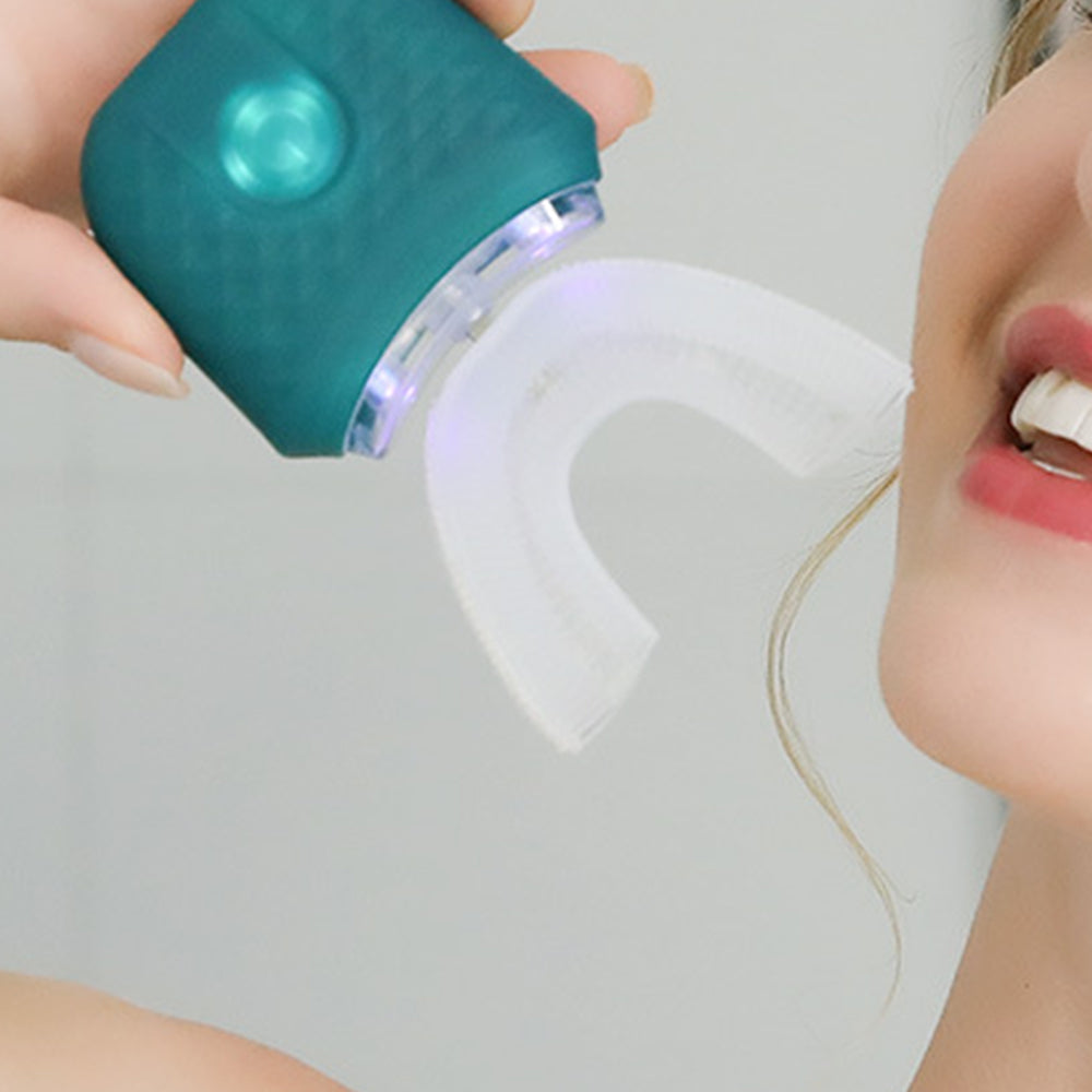 U-Shaped Electric Toothbrush Hands-Free Automatic Toothbrush with Charging Base