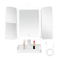 Tri-Fold Standing LED Makeup Mirror with 2X 3X Magnification