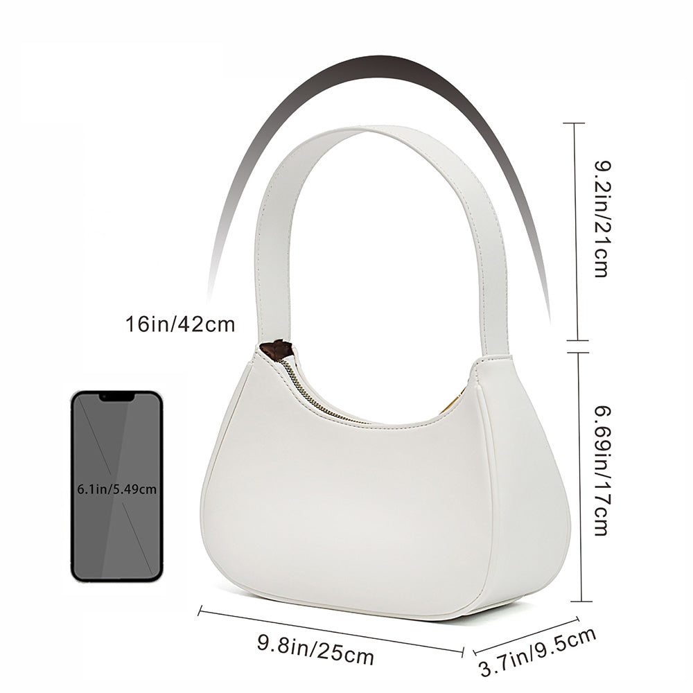 Shoulder Bag For Women Elegant Feminine Mini Handbags with Zipper Closure