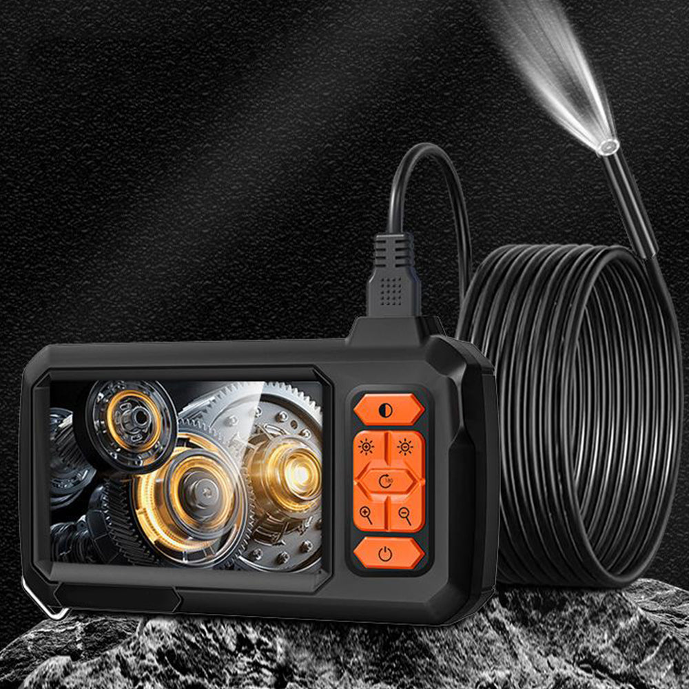 1080P HD Industrial Endoscope 4.3Inch Color LCD Screen Borescope Inspection Camera