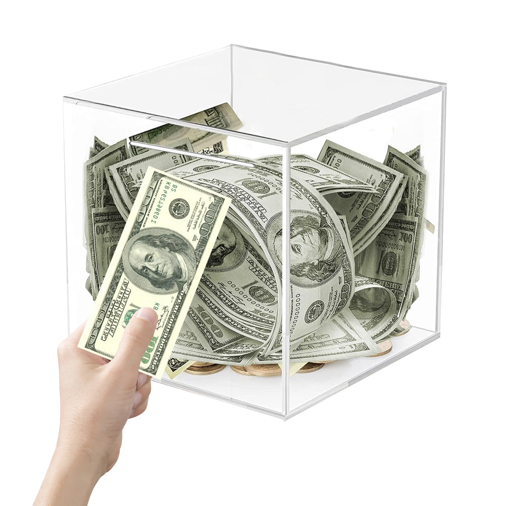 Must Break to Open Acrylic Clear Piggy Bank
