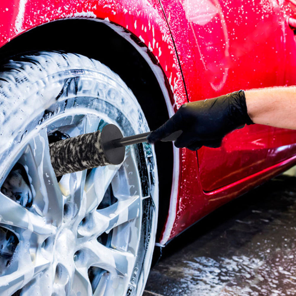 6Pcs Car Wheel Faux Plush Brushes Cleaning Kit