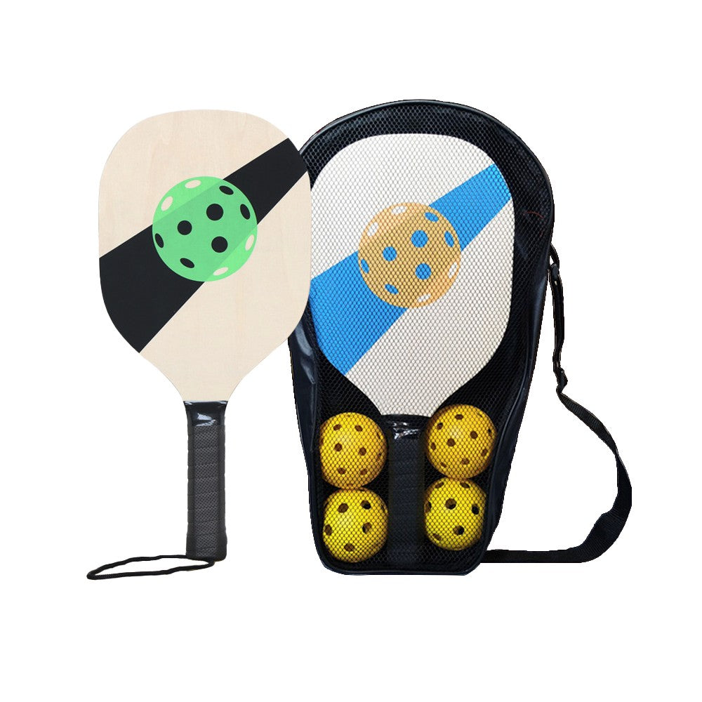Portable Wooden Pickleball Paddle Set for Outdoor