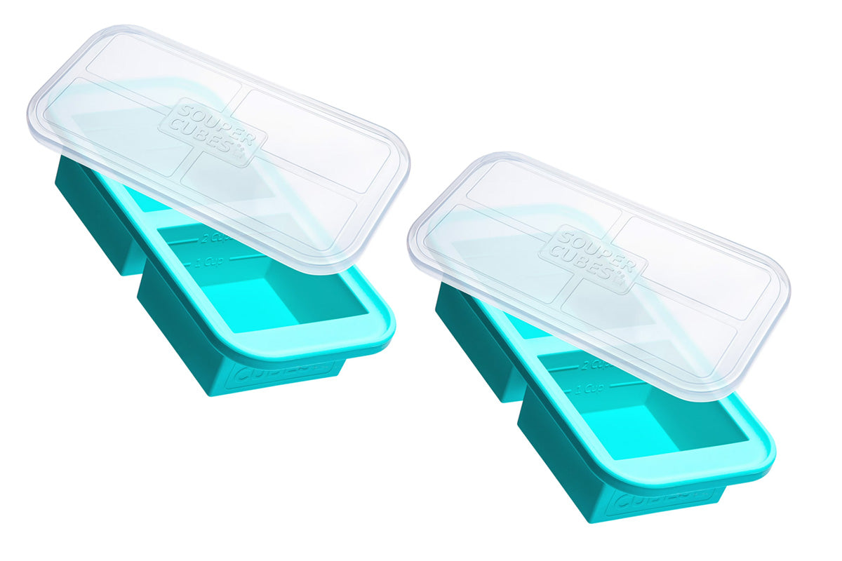 Silicone Freezer Tray With Lid Freezer Food Storage Molds for Soup Sauce Broth