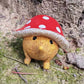 3pcs Resin Hedgehog Mushroom Figurine Resin Garden Ornament Outdoor Decor