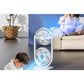 Dual Head Rechargeable Desk Fan  for Bedroom Office Home Desk