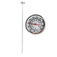 50cm Stainless Steel Long Stem Compost Ground Soil Thermometer-Minus 10 to 100 degrees Celsius