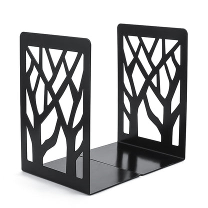 2Pcs Metal Decorative Bookends