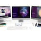 Dual Monitor Stand Riser Adjustable Computer Monitor Stand for Books iMac Laptop