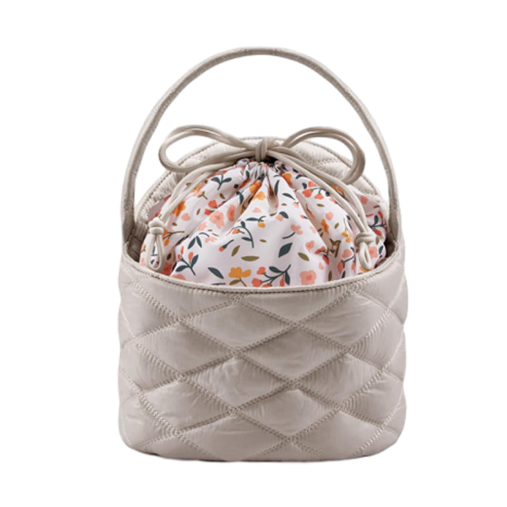 Travel Drawstring Cosmetic Storage Barrel Bag