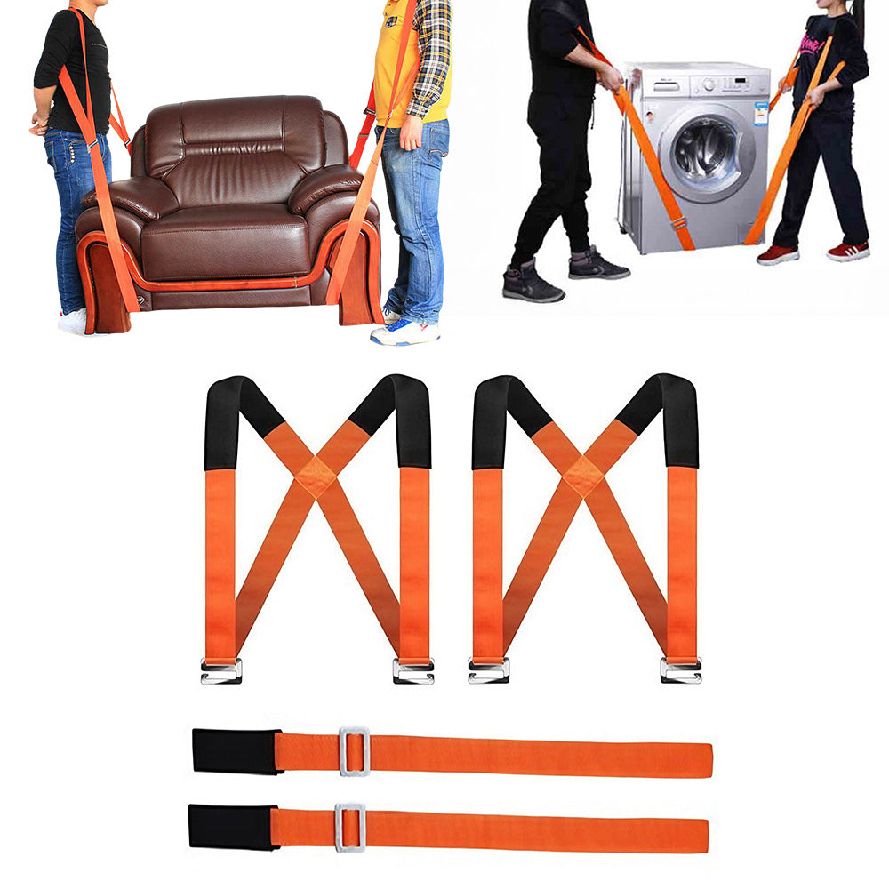 Furniture Moving Strap Set with 5cm Wide Belts and 270kg Load Capacity