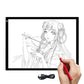 A3 Ultra Thin Portable LED Copy Board Light Tracing Box with Scale