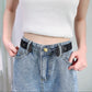 2Pcs No Buckle Elastic Belt Buckle-Free Invisible Stretch Belt