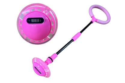 Ankle Skip Ball with Counter Flashing Light-Up Wheel for Kids Age 7 above and Aldults