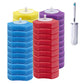 40 Pack Color Coded Toilet Brush Refill Heads with Fresh Scents 4 Colors