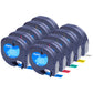 10 Pack 12 mm Label Tape Compatible with Dymo LetraTag 91330
