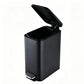 Slim Stainless Steel Pedal Trash Can 14cm Narrow Bathroom Waste Bin Soft Close Lid