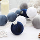 15Pcs Christmas Tree Baubles Xmas Velvet Balls Decor Hanging Home Party Ornament