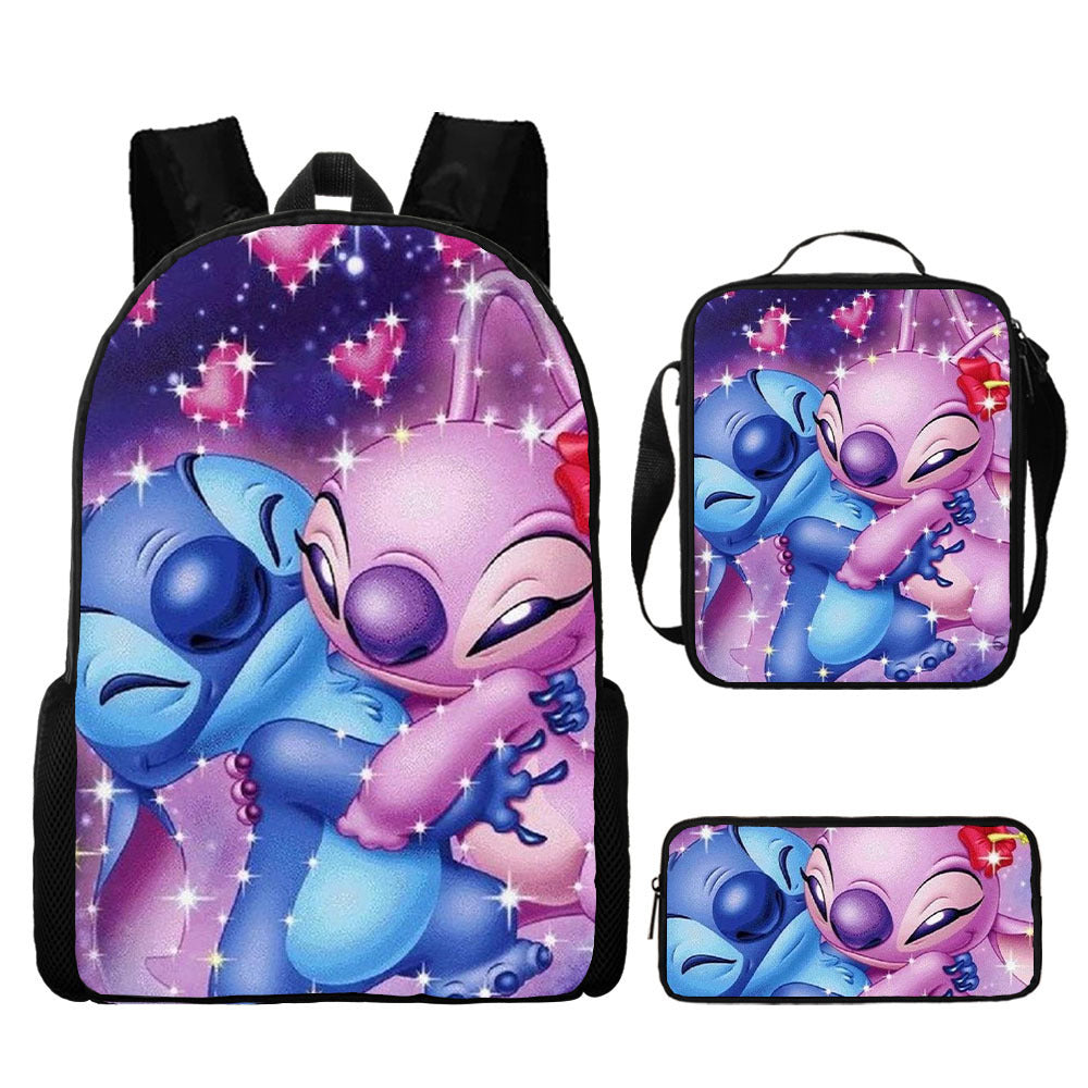 Stitch Inspired Backpack Lunch Bag Pencil Case