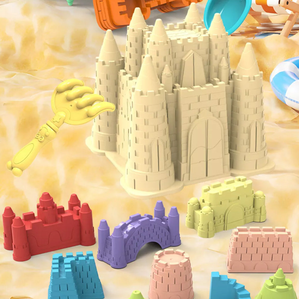 14Pcs Beach Toys Sand Castle Toys For Beach Sand Bucket And Shovels Set