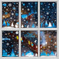 Christmas Window Glass Sticker Decal Snowman Shop Xmas Party Wall Decor