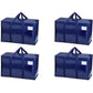 4 Pack Extra Heavy Duty Large Moving Bags with Strong Zipper and Comfortable Handles