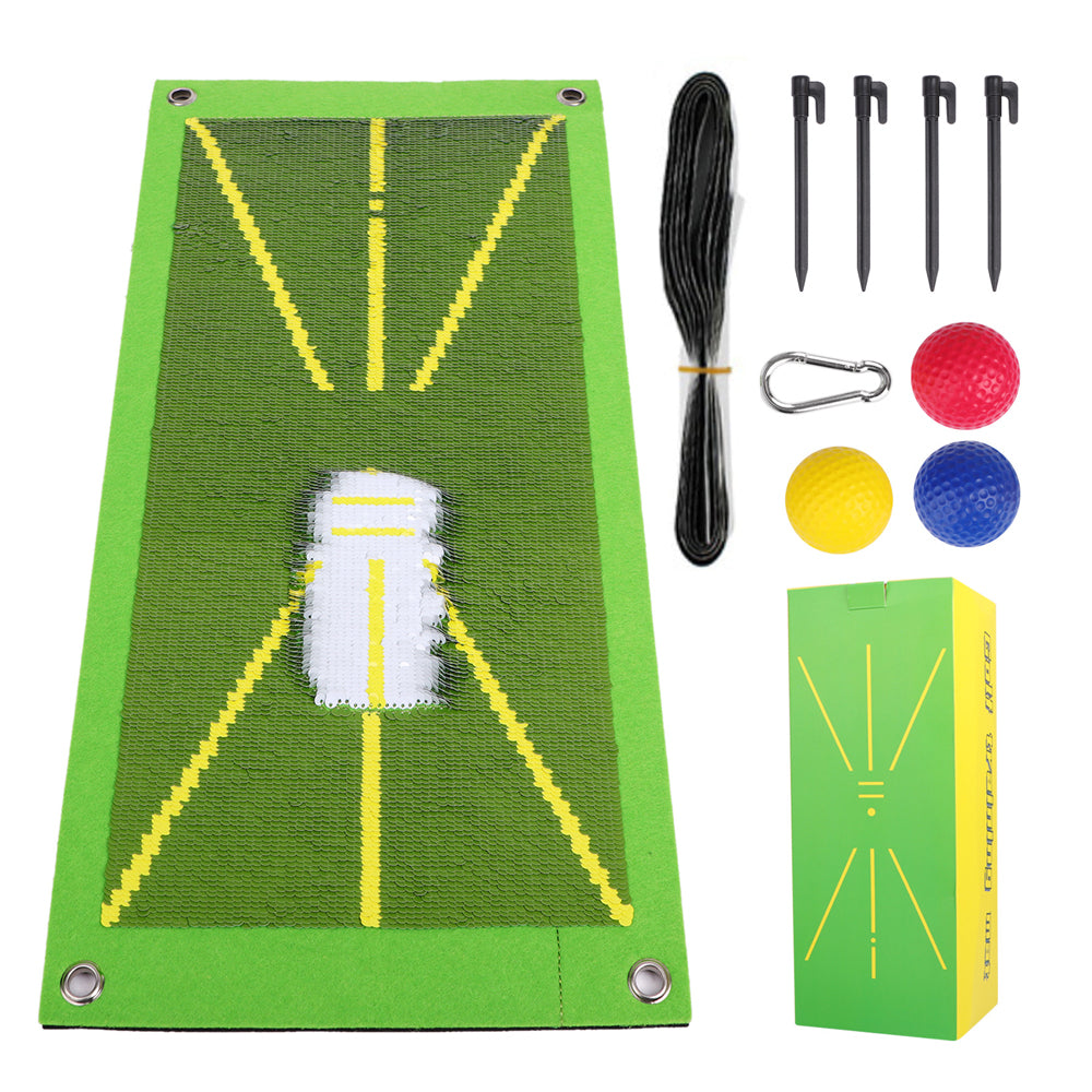Golf Training Mat Set for Swing Detection