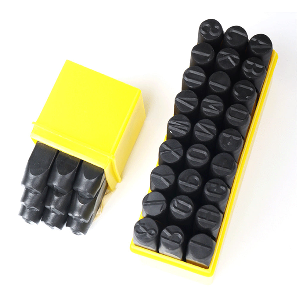 Carbon Steel Letter and Number Stamp Punch Set Metal Marking Tools