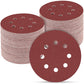 100Pcs 5-Inch 8-Hole Sanding Discs with Hook and Loop Backing for Random Orbital Sander
