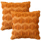 Fall Pillow Covers Halloween Pumpkins Faux Fur Pillowcase for Chair Sofa-Brown