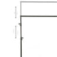 Portable Outdoor Projection Screen Double Stand Movie Screen with Carry Bag for Camping